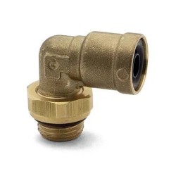 Mufa furtun aer 15 mm, filet exterior M16x1.5, PL 90° Alama