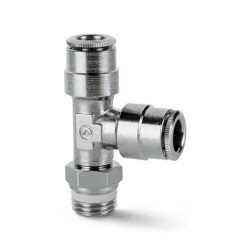 Mufa furtun aer 6 mm, filet exterior 1/4, Teu PT lateral