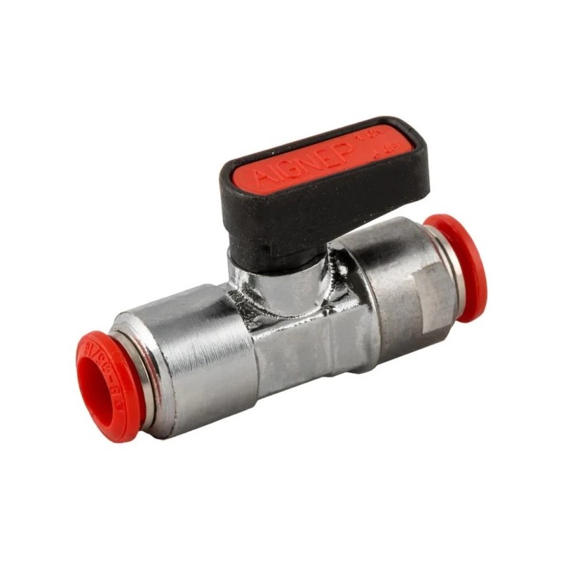 Robinet aer comprimat, furtun 12 mm, metal, push-in