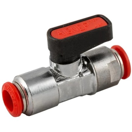 Robinet aer comprimat, furtun 12 mm, metal, push-in