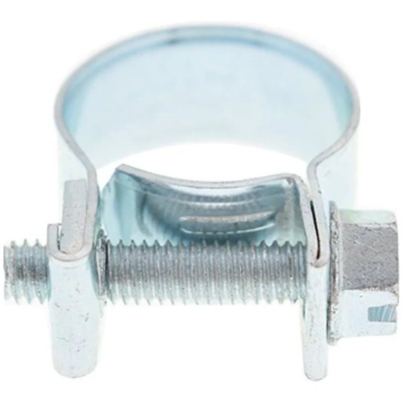 Colier mini din otel zincat, pentru furtunuri cu diametrul exterior 13-15 mm